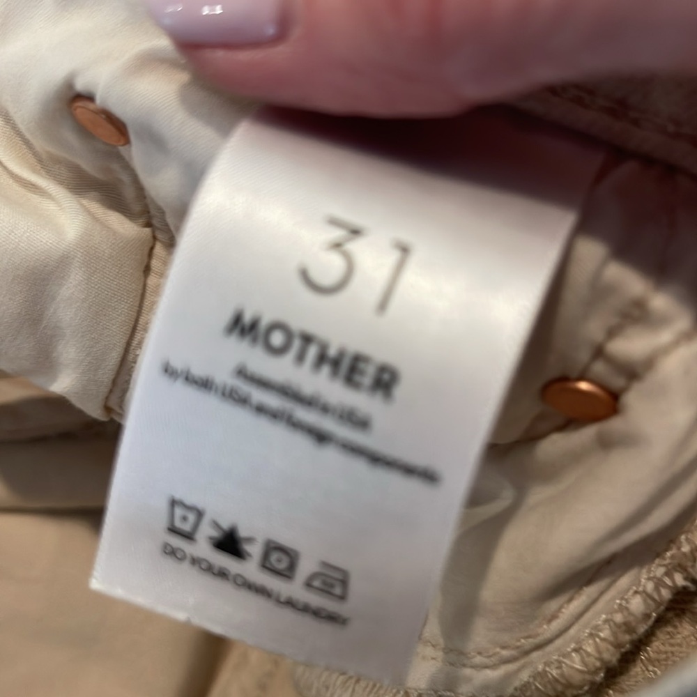 MOTHER The Weekender Sneak Jeans Size 31 - Picture 7 of 8